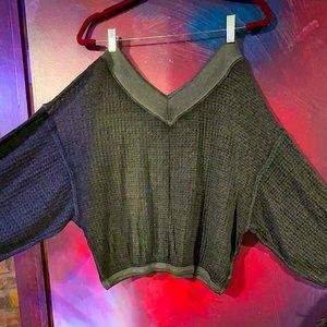 off shoulder free people sweater